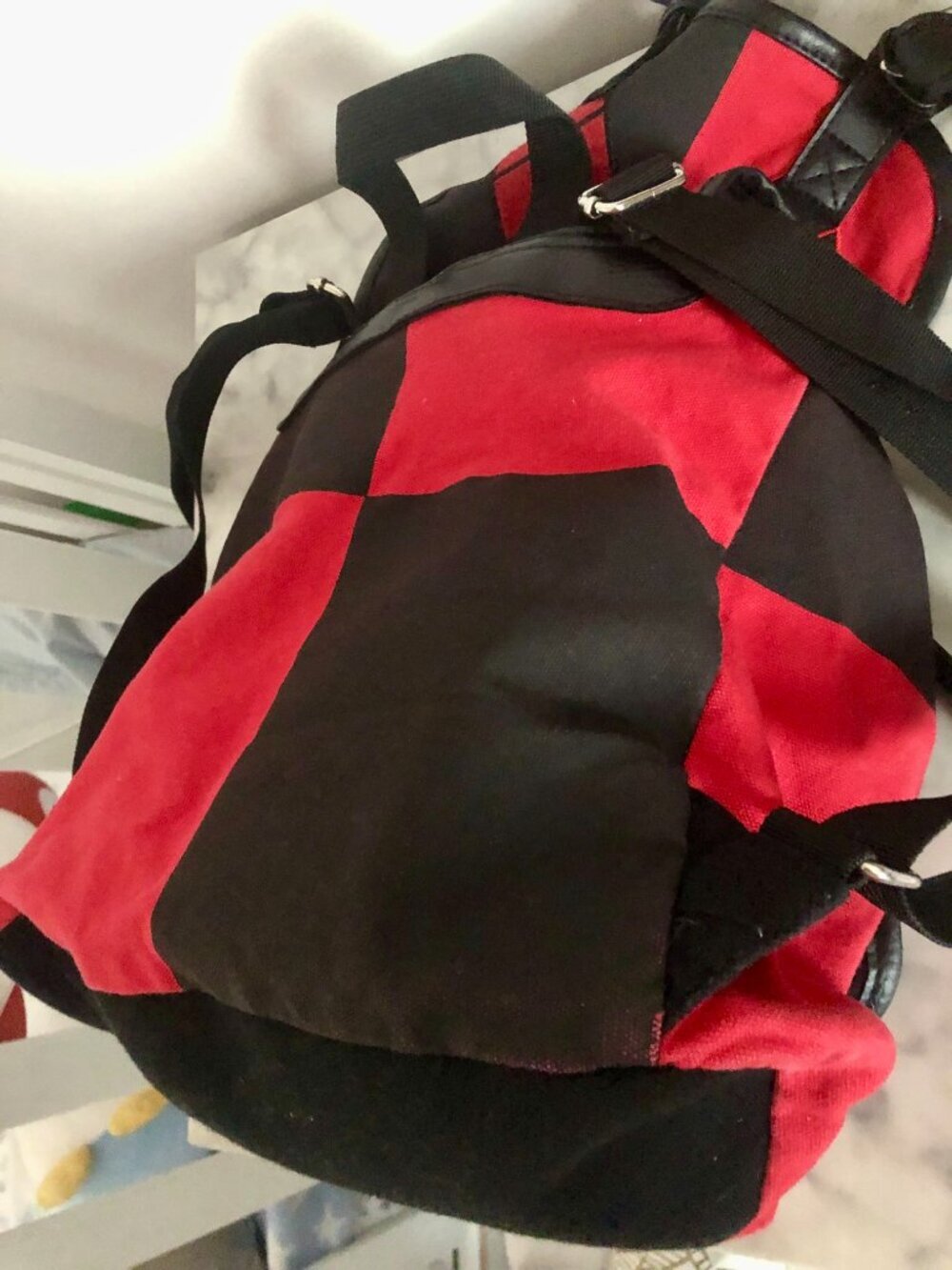 DC Comics Harley Quinn Backpack Rare Suicide Squad Red Black Cosplay 32x30cm - Picture 9 of 15